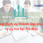 Top dịch vụ thành lập công ty uy tín tại Hà Nội