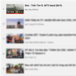 Top 11 MV của Đen Vâu được xem nhiều nhất trên YouTube